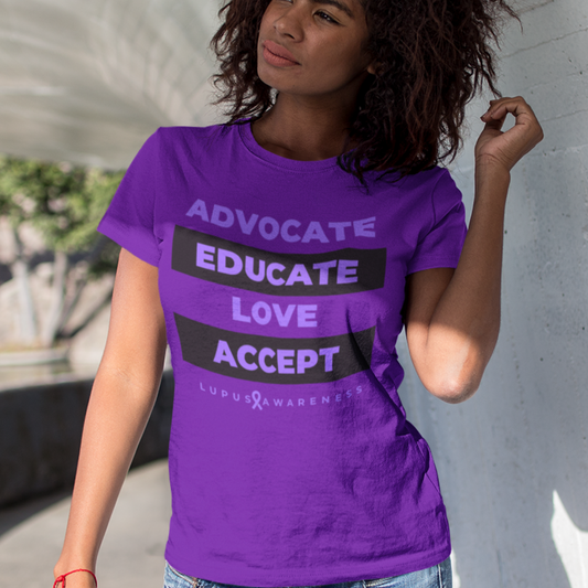 Advocate Educate Love Accept Tee