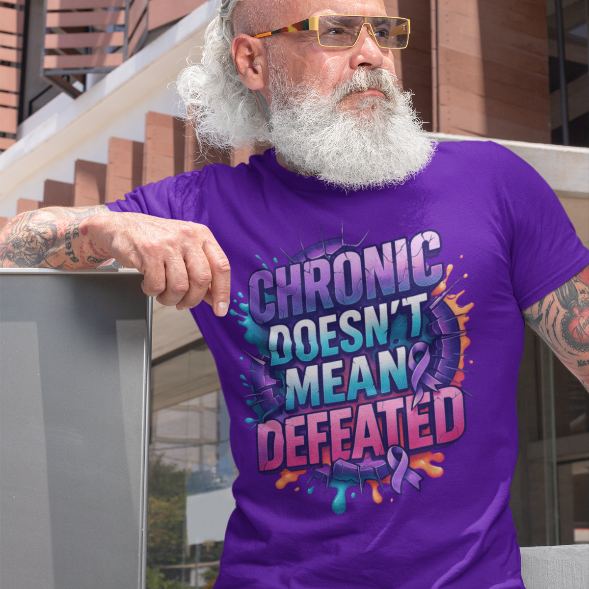 Chronic Doesn't Mean Defeated Tee