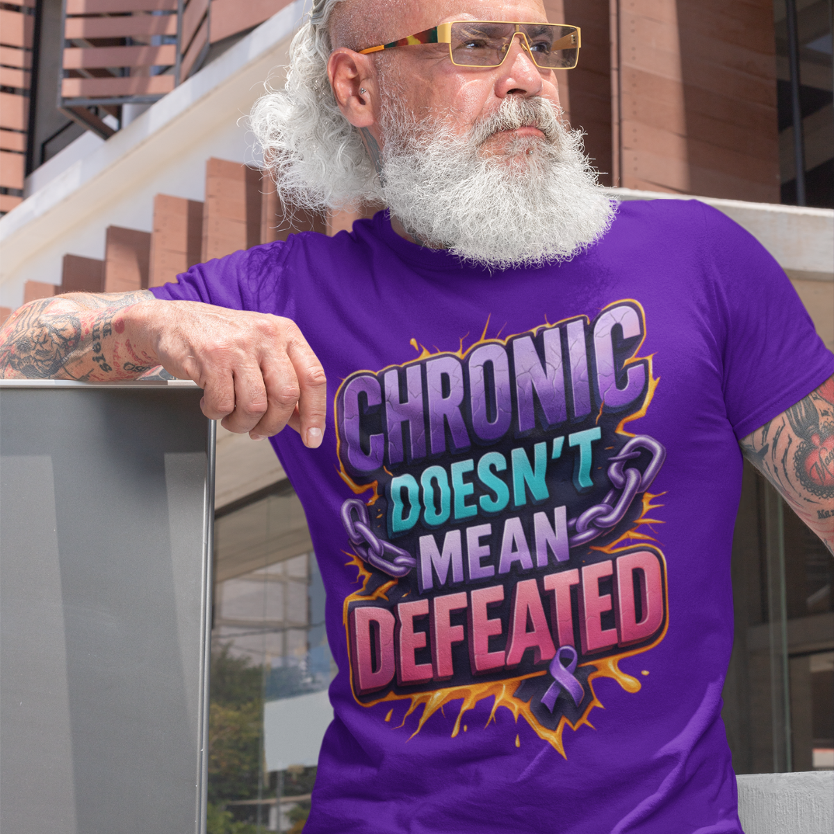 Chronic Doesn't Mean Defeated Tee