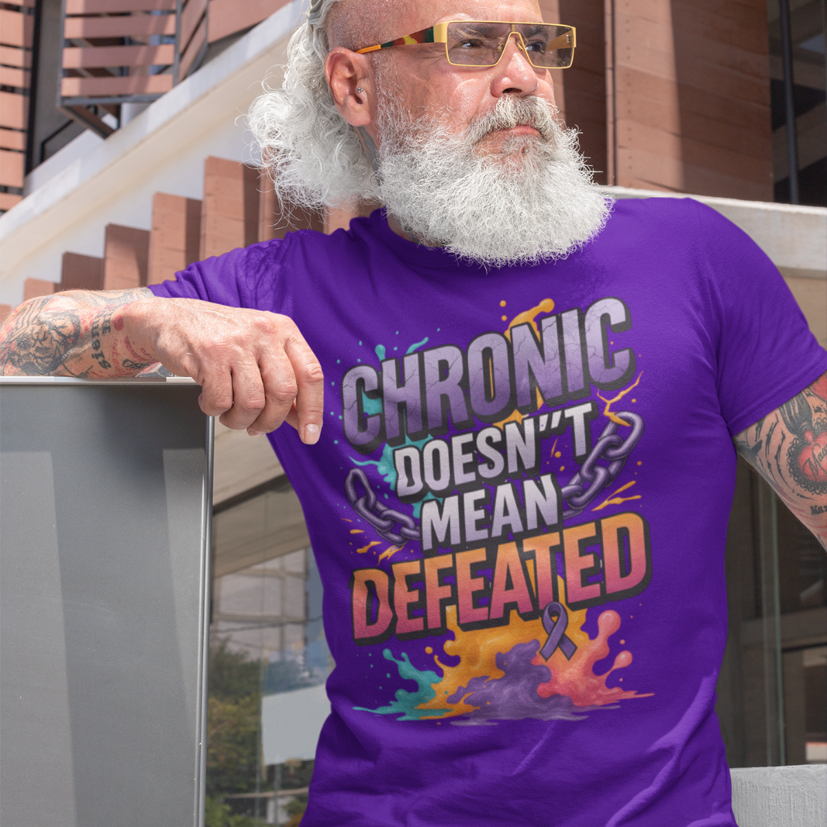 Chronic Doesn't Mean Defeated Tee