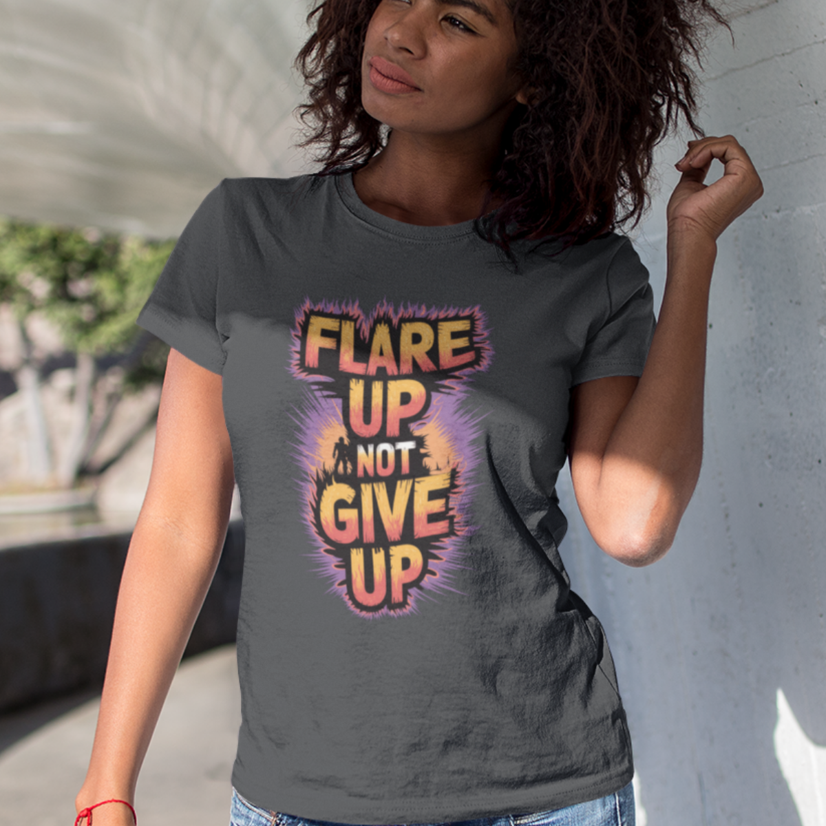 Flare Up Not Give Up Tee