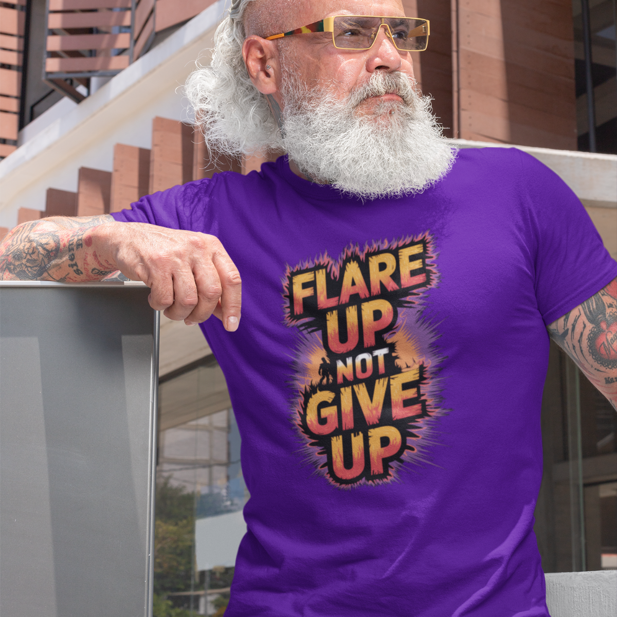 Flare Up Not Give Up Tee