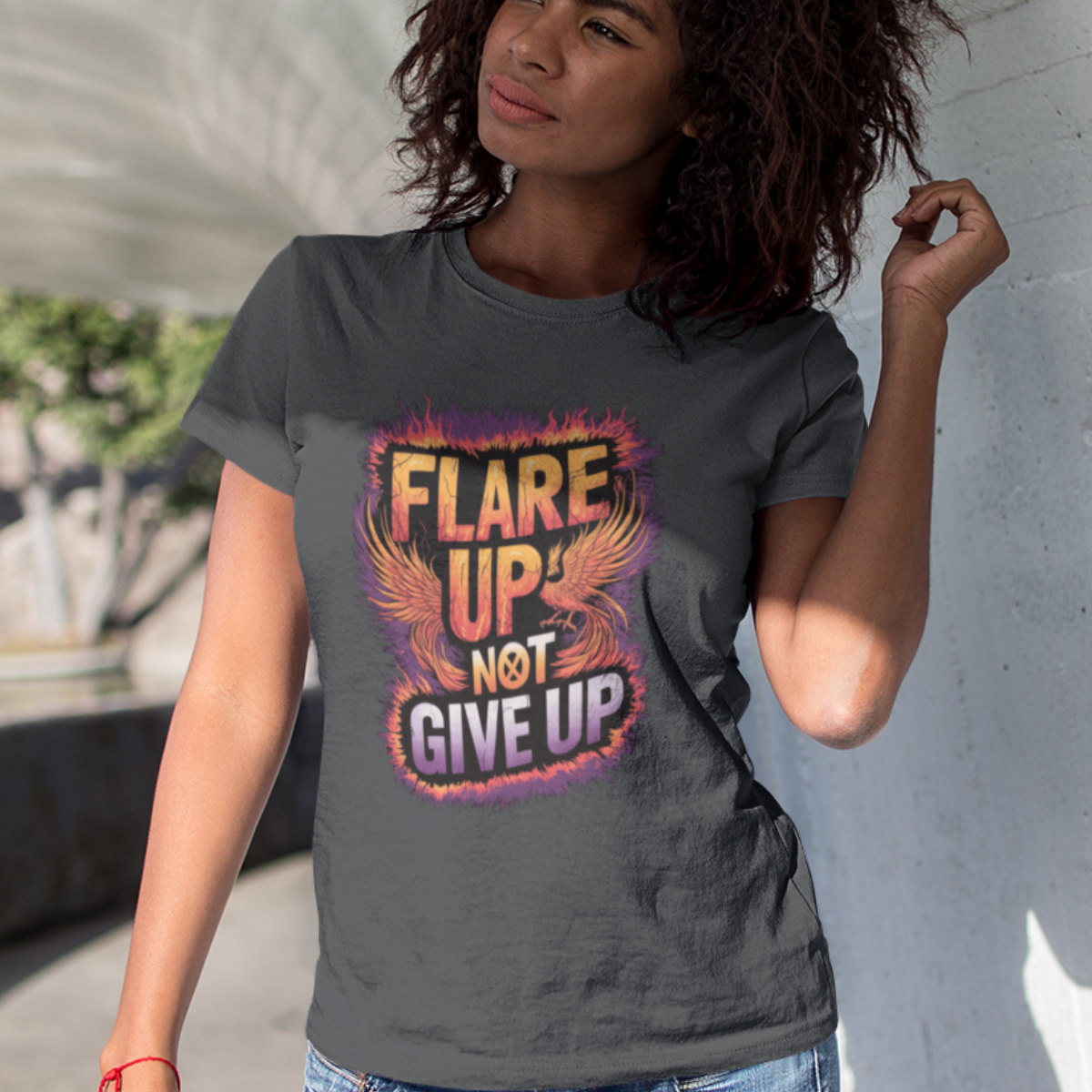 Flare Up Not Give Up Tee
