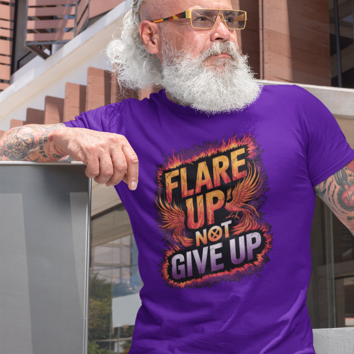 Flare Up Not Give Up Tee