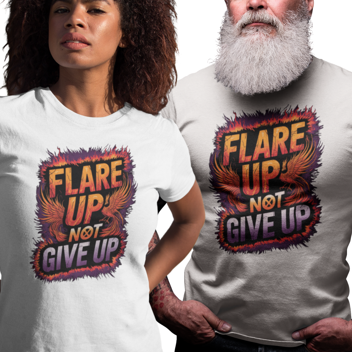 Flare Up Not Give Up Tee