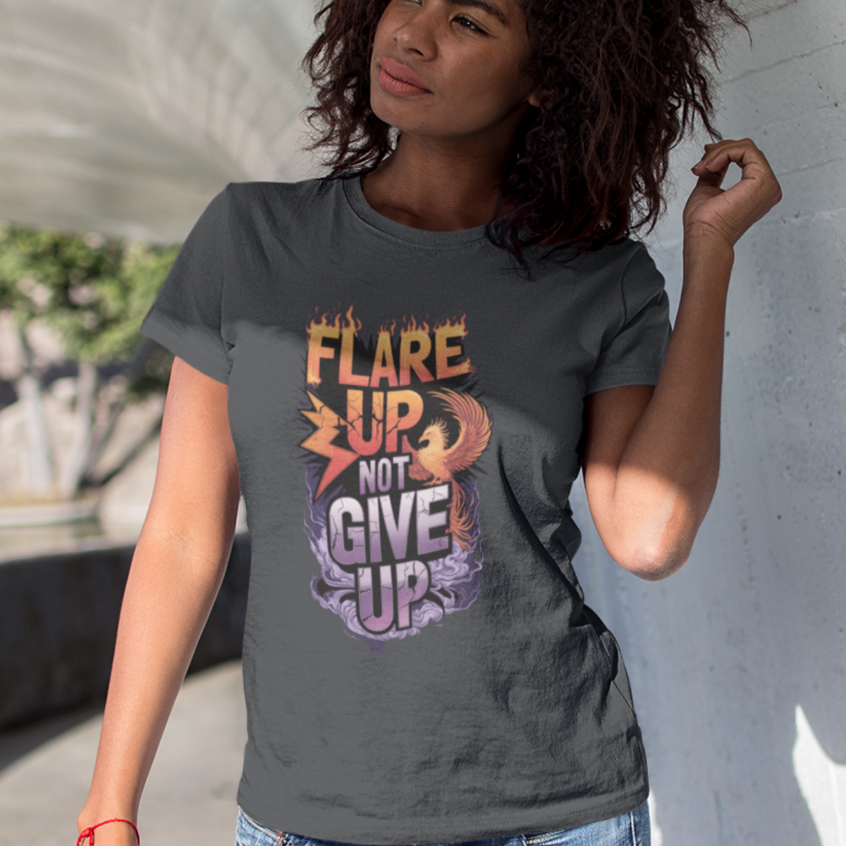 Flare Up Not Give Up Tee