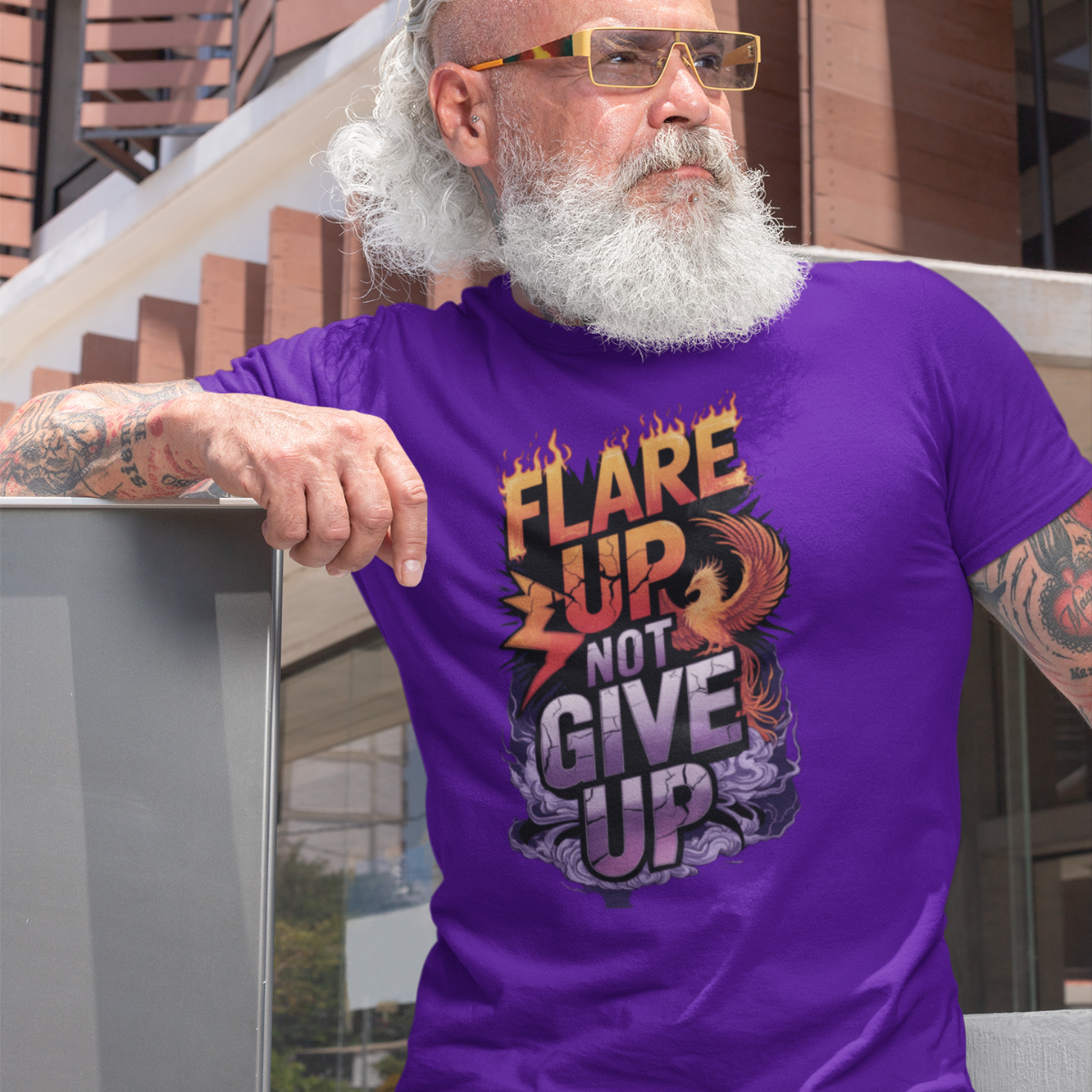 Flare Up Not Give Up Tee