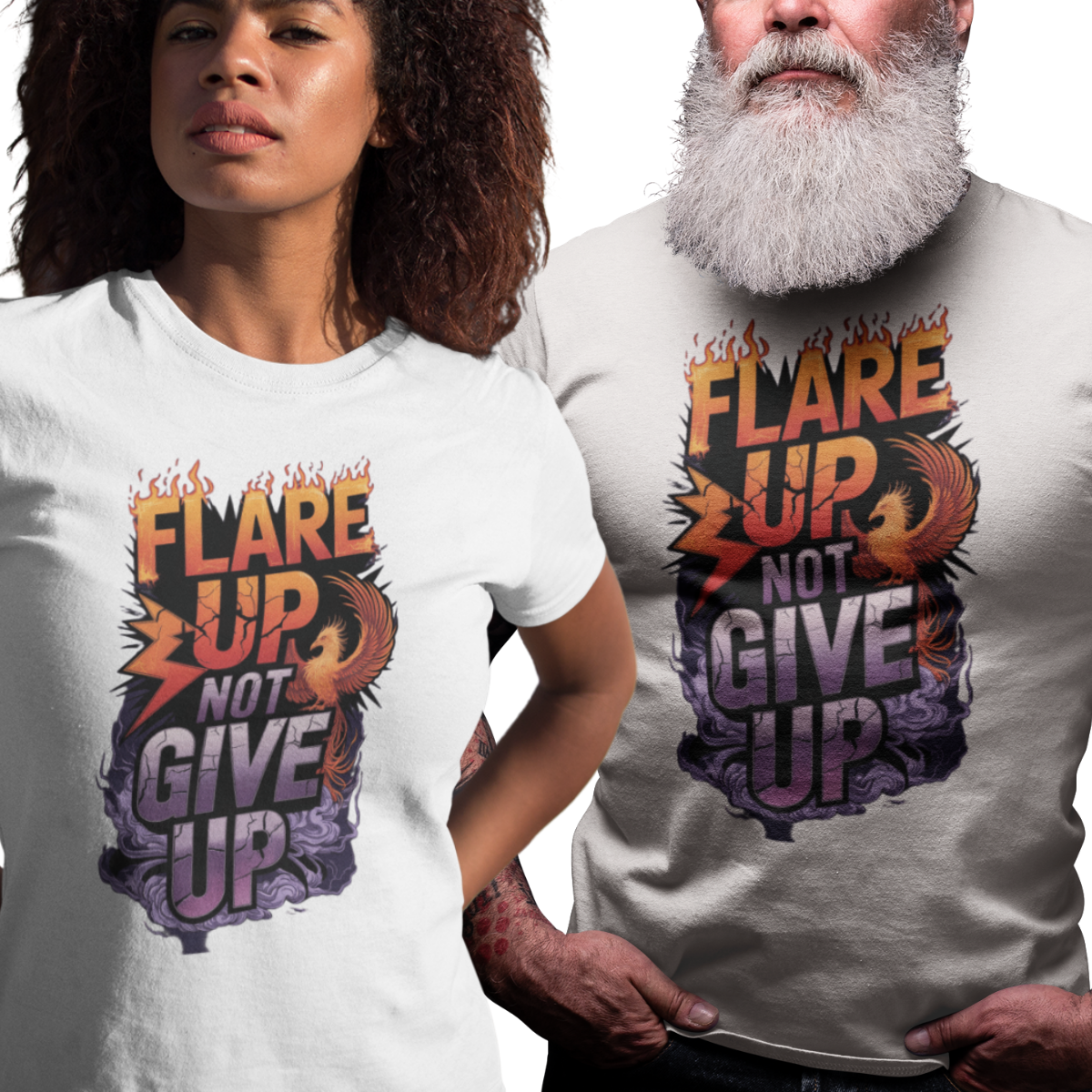 Flare Up Not Give Up Tee